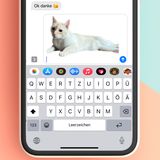 Sticker selbst gemacht  Tippen Sie in einem Foto auf eine Person oder ein Tier und halten gedrückt, wird das Gezeigte aus dem Bild herausgelöst - lässt sich nun mit dem Finger hin- und herbewegen. Wechselt man nun über den Homebutton oder den Navigierstrich am unteren Rand die App ohne loszulassen, kann man den Bildausschnitt in andere Apps ziehen, etwa in die Nachrichten-App. Und sie dann einfach verschicken. Auch in Zeichen-Apps lassen sich die Bilder so einbauen.