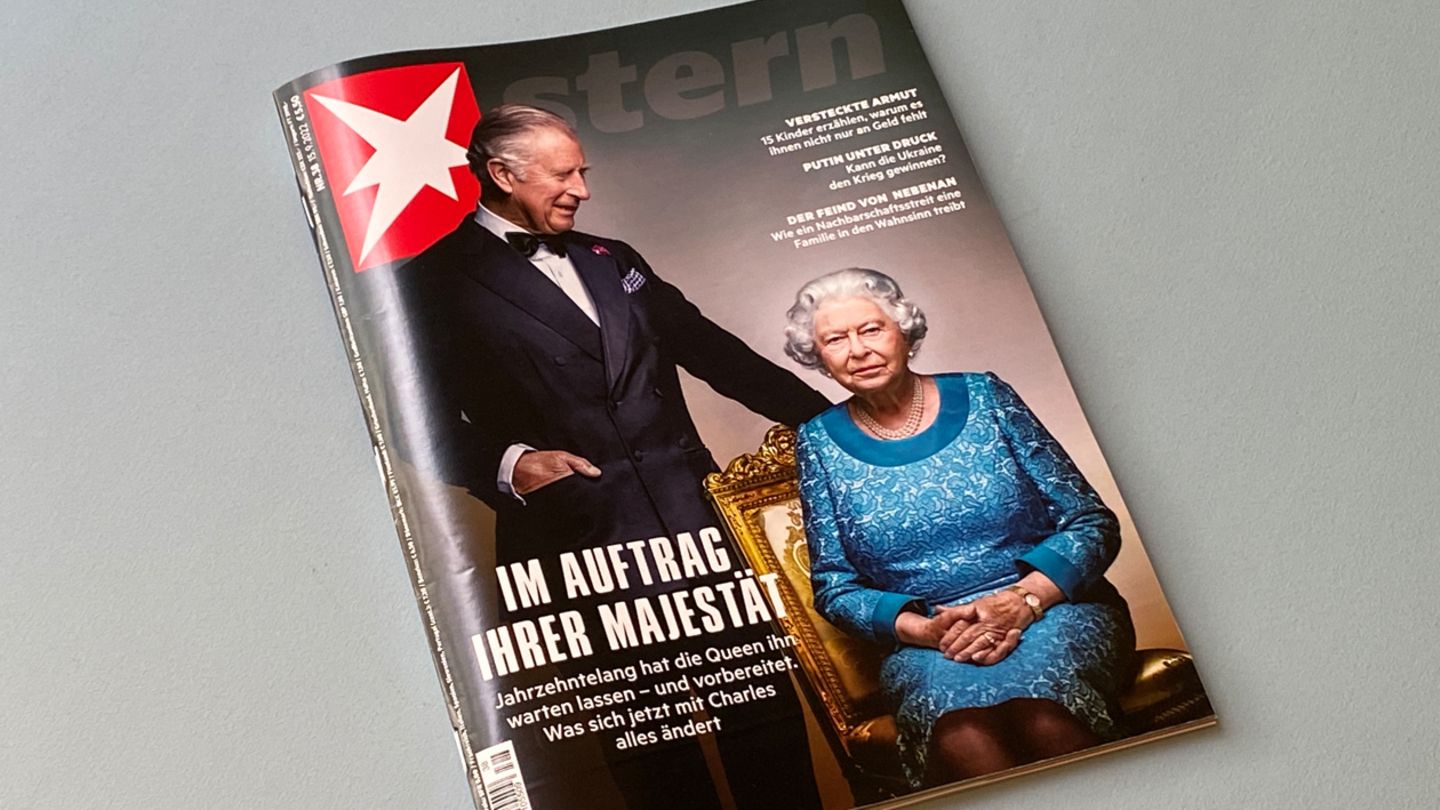 Queen Elizabeth II. und nun König Charles III. Das aktuelle stern-Cover