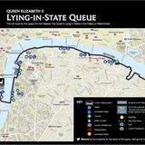 Die offizielle Route für die Warteschlange beim Lying-In-State