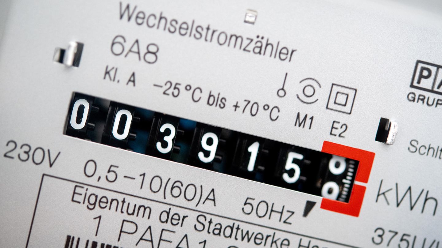 Ein Stromzähler, in Rendsburg gab es einen kuriosen Fall von Stromdiebstahl
