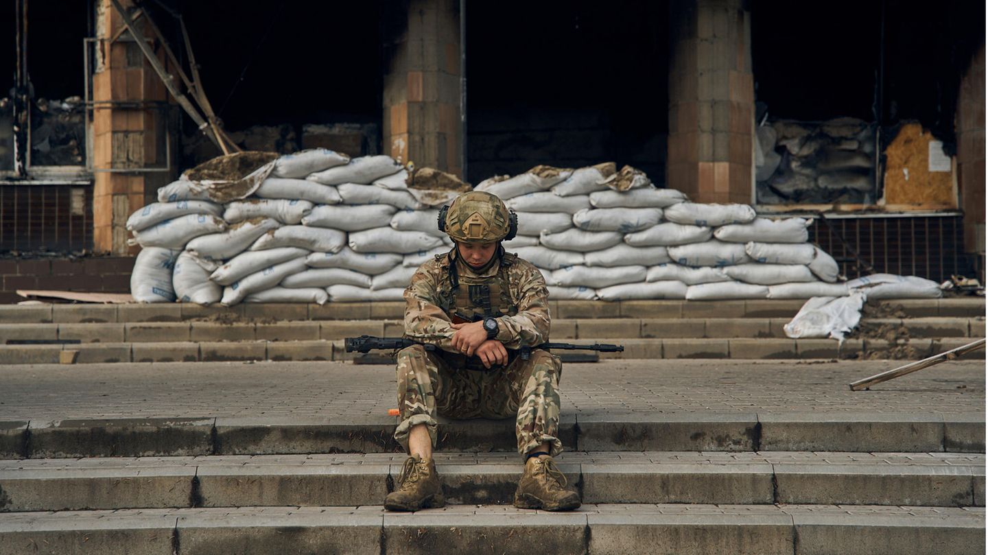 Soldat in Isjum