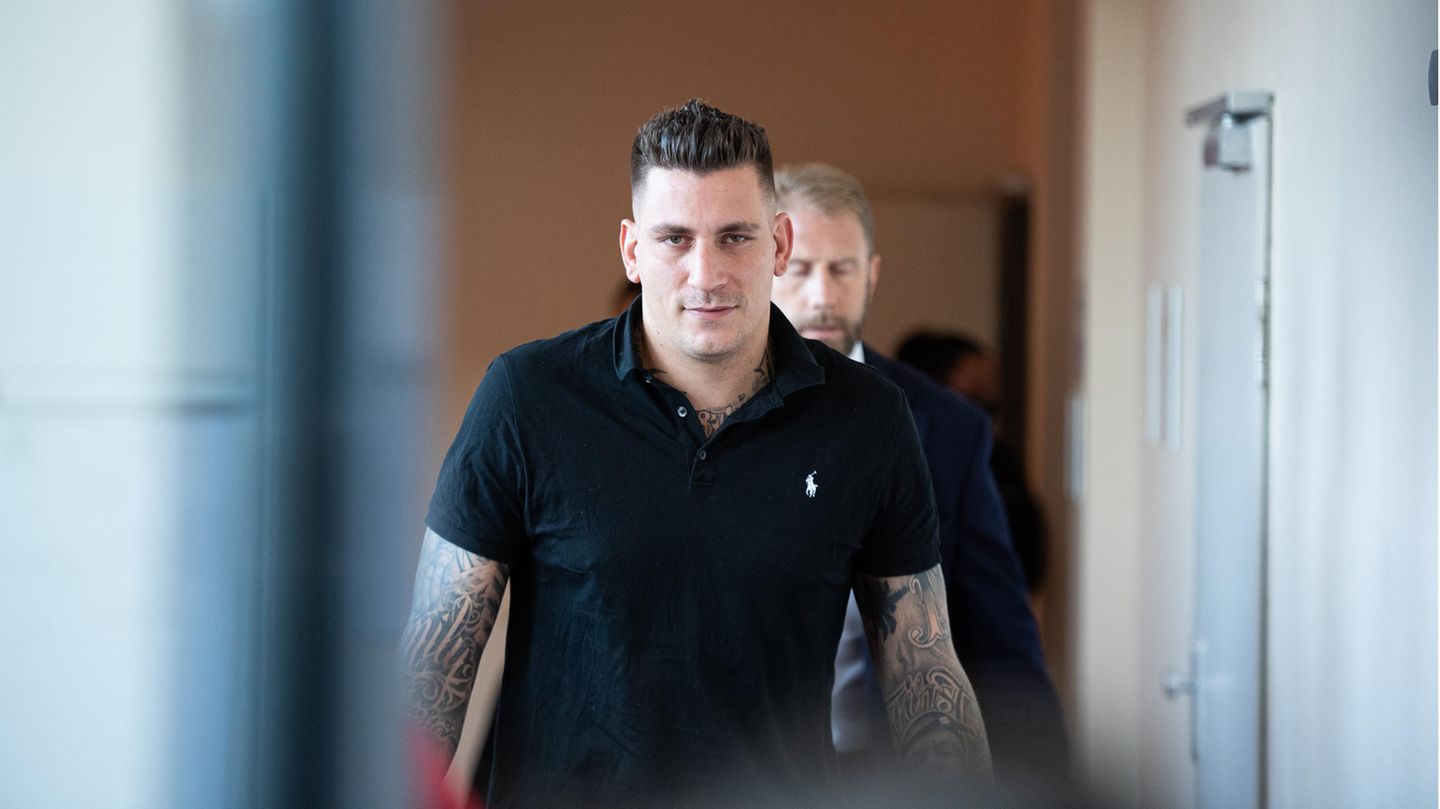 Rapper Gzuz im September 2020 im Hamburger Landgericht