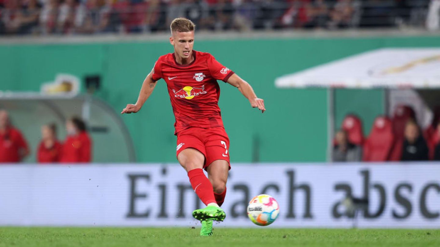 Dani Olmo at RB Leipzig before extra time