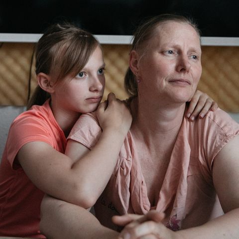 Madelaine B. mit Tochter Anna Lena