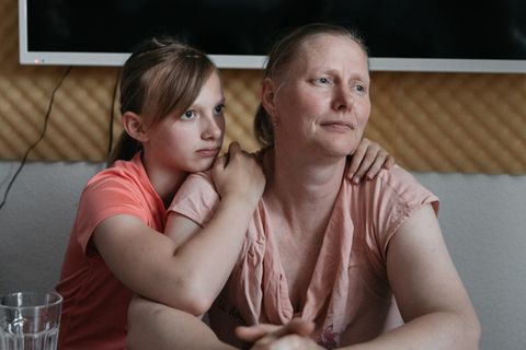 Madelaine B. mit Tochter Anna Lena