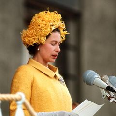 Königin Elizabeth hält eine 1965 eine Rede in Berlin