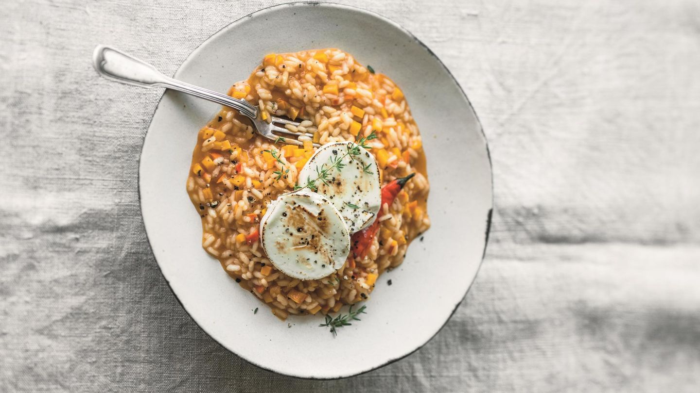Kürbis-Chili-Risotto