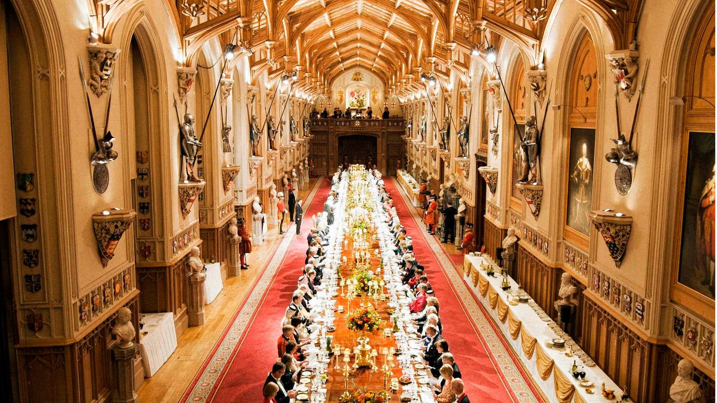 Die grandiose St.-Georgs-Halle des Schloss Windsor