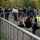 Die Warteschlange vor der Westminster Hall und dem Sarg von Queen Elizabeth II.