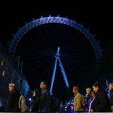 Die Warteschlange vor der Westminster Hall und dem Sarg von Queen Elizabeth II.