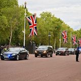 Joe Bidens Konvoi in London