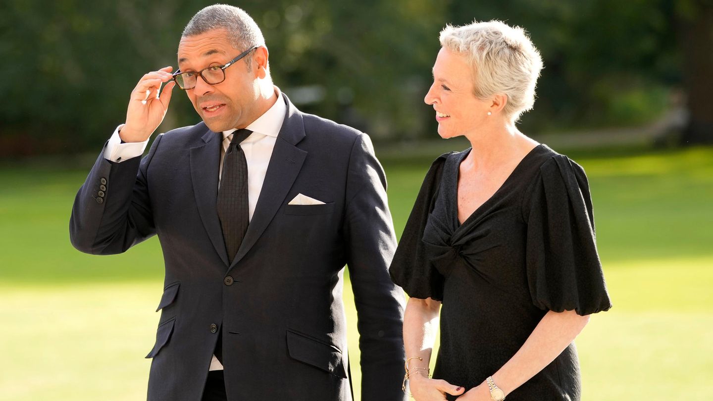 Außenminister James Cleverly bei seiner Ankunft am Palast