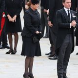 Sarah Ferguson, die Ex-Frau von Prinz Andrew, hier zu sehen mit Edoardo Mapelli Mozzi, ihrem Schwiegersohn. Er ist seit 2020 mit Prinzessin Beatrice verheiratet.  