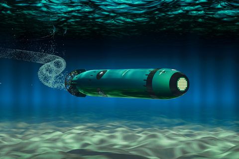Rendering eines Torpedos (Symbolbild)