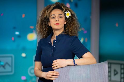 Porträt der Iranische Fernsehmoderatorin Masih Alinejad