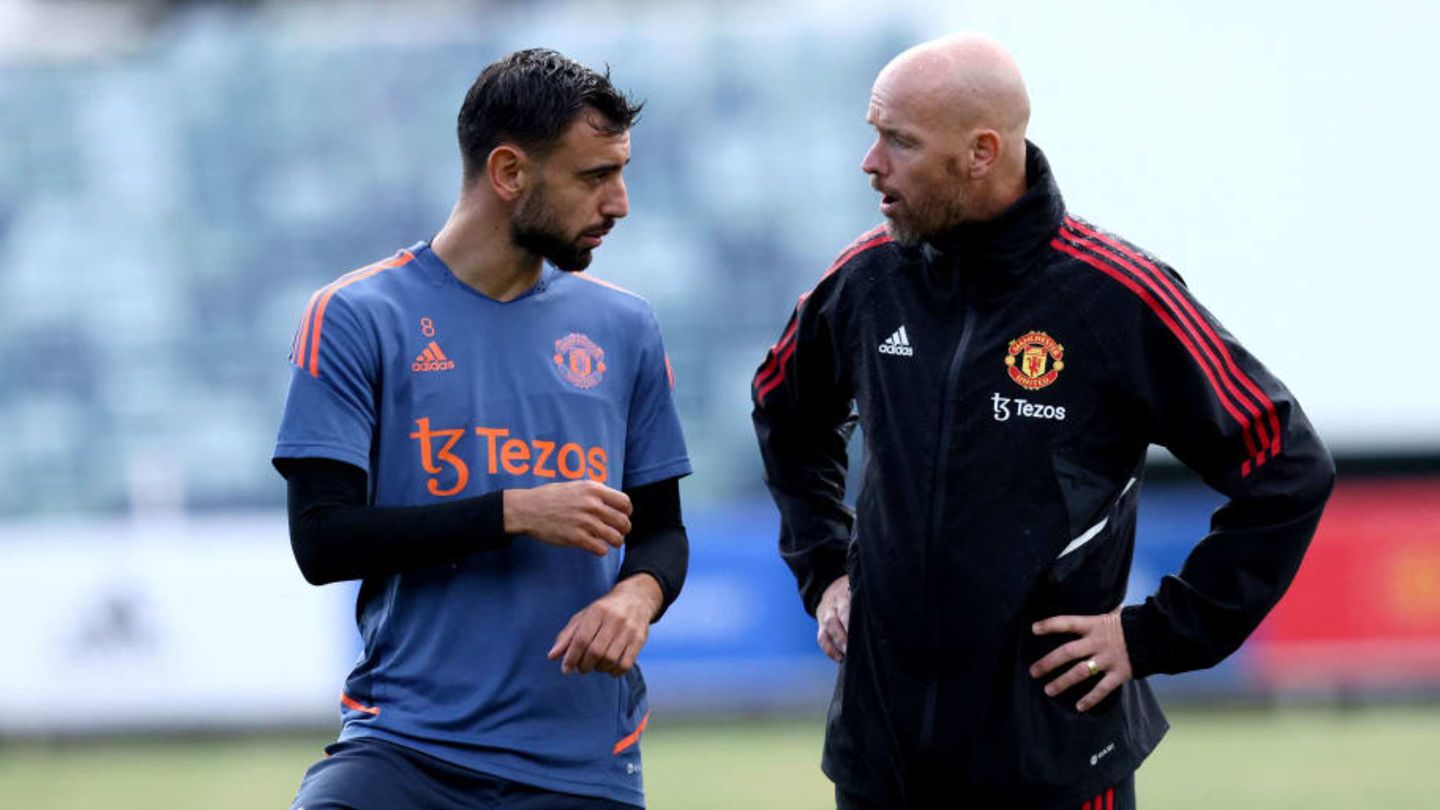 Bruno Fernandes compares ten Hag to Klopp and Guardiola