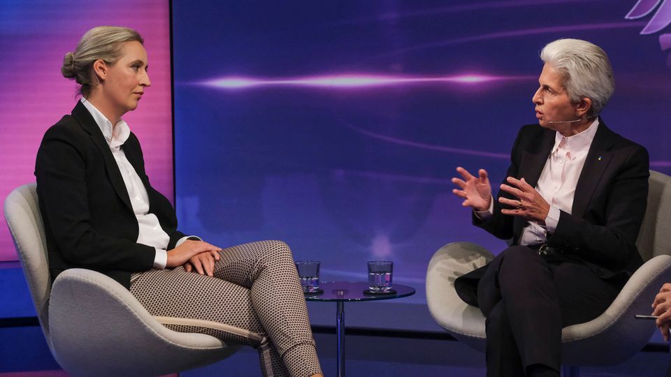 Bei Maischberger Alice Weidel und Marie-Agnes Strack-Zimmermann