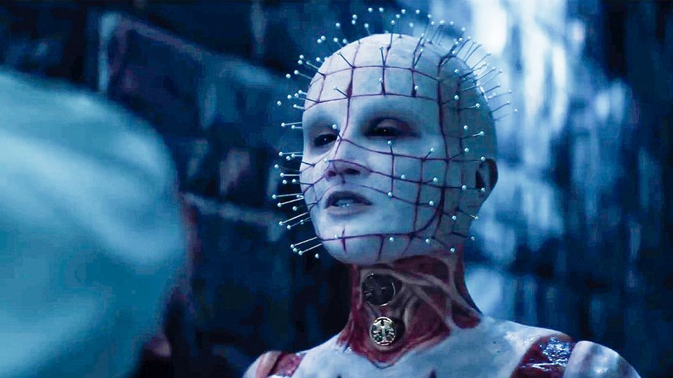 Pinhead aus dem Horrorfilm-Remake "Hellraiser" von 2022 Pinhead aus dem Horrorfilm-Remake "Hellraiser" von 2022