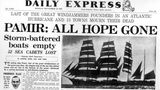 "Alle Hoffnung dahin": Das deutsche Segelschulschiff Pamir zwei Tage nach dem Untergang auf der Titelseite des "Daily Express"