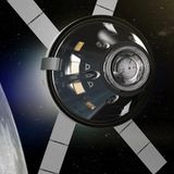 Artemis - Orion-Kapsel über dem Mond für Artemis II