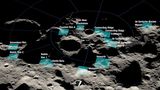 Mögliche Landestellen für Artemis III-Mission
