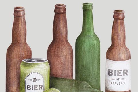 Flaschen Illustration Bier