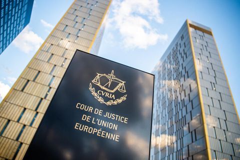 Der Europäische Gerichtshof in Brüssel von außen