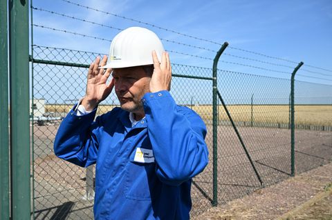 Wirtschaftsminister Robert Habeck (Grünen) besuchte im Sommer einen Gaspeicher in Sachsen-Anhalt