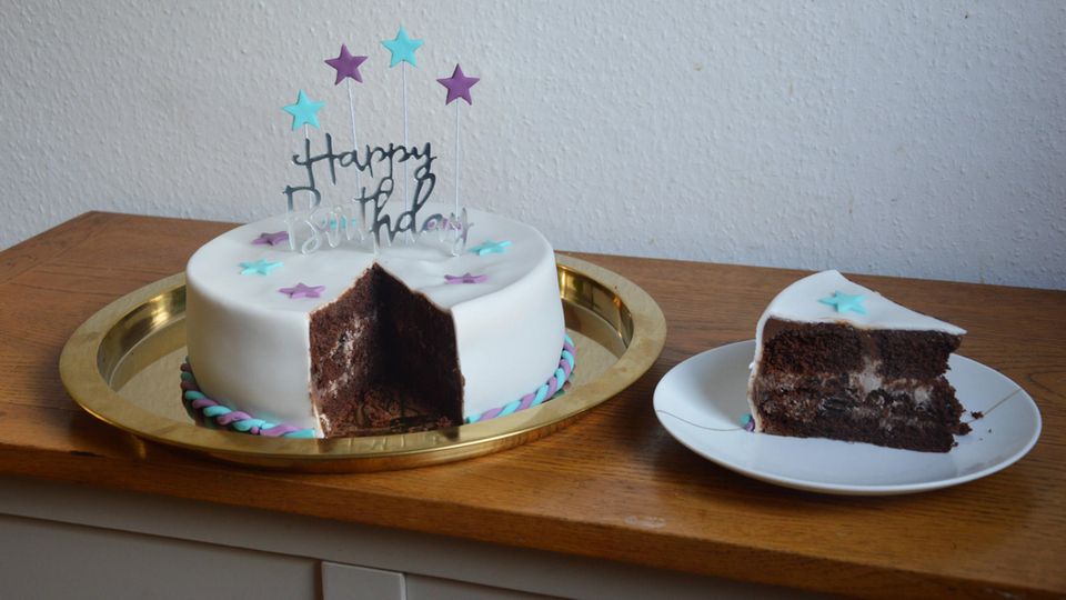 Clever Cakes aus DHDL Die fertige Torte mit dem Fondant von Clever Cakes