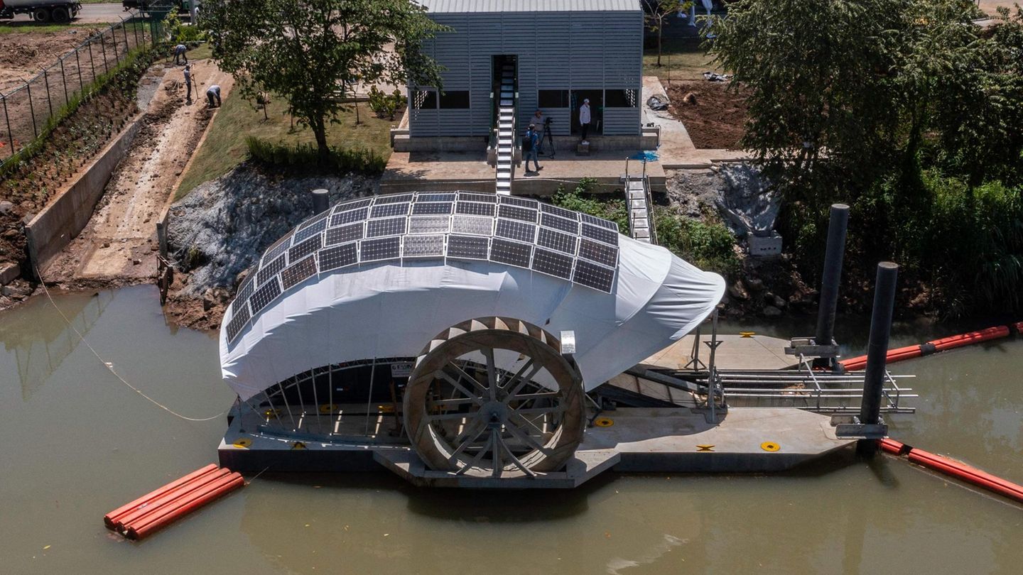 Hydraulisches Rad zur Bekämpfung der Umweltverschmutzung