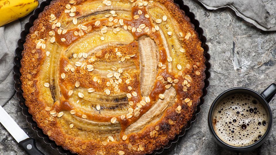 Rezept für leckeren und gesunden Frühstückskuchen – aus vier Zutaten Rezept für leckeren und gesunden Frühstückskuchen – aus vier Zutaten