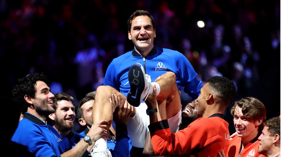 Tennis-Star Roger Federer in London