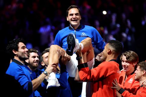 Tennis-Star Roger Federer in London