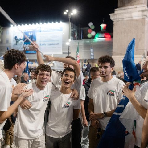 Unterstützer der Gioventù Nazionale
