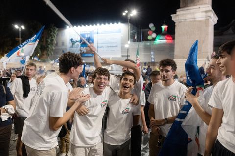 Unterstützer der Gioventù Nazionale