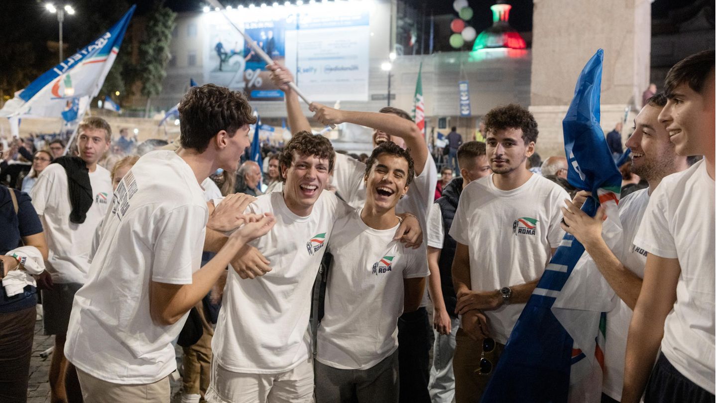 Unterstützer der Gioventù Nazionale Unterstützer der Gioventù Nazionale