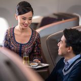 Flugbegleiterin von Singapore Airlines