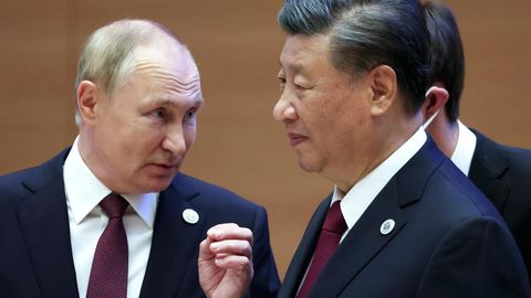 Russlands Präsident Wladimir Putin und Chinas Staatschef Xi Jinping Mitte September