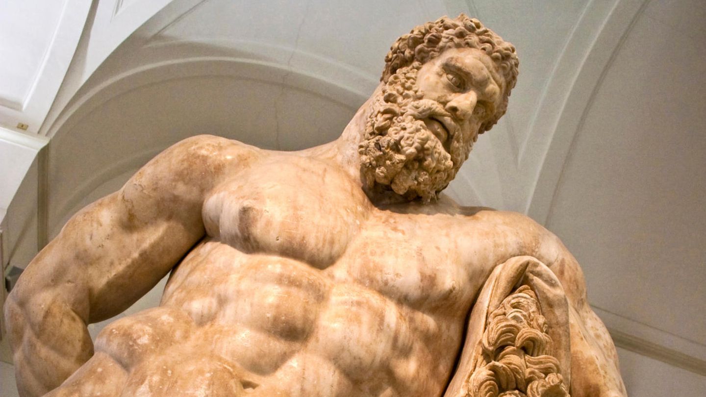 Antike Skulptur des Herkules Farnese