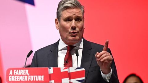 Wird auf dem Parteitag schon als "nächster Premierminister" gefeiert: Labour-Chef Keir Starmer