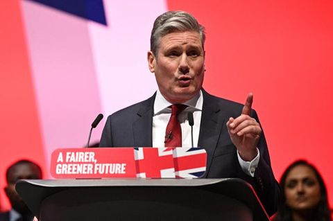 Wird auf dem Parteitag schon als "nächster Premierminister" gefeiert: Labour-Chef Keir Starmer