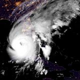 Ein Satellitenbild von Mittwoch zeigt Ian über dem Golf von Mexiko und auf dem Weg nach Florida