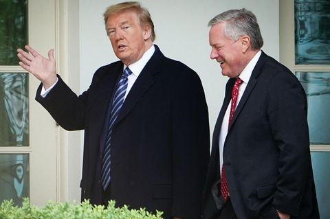 Donald Trump (l.) und Mark Meadows im Mai 2020 vor dem Weißen Haus.