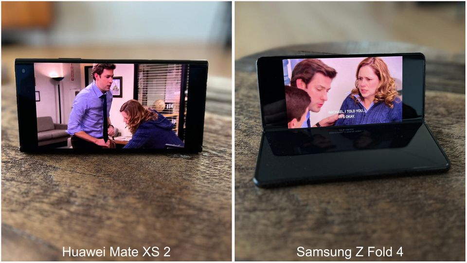 Samsung Z Fold 4 und Huawei Mate XS 2