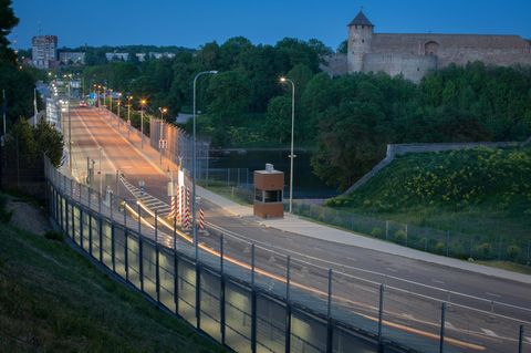 Grenzübergang zwischen Esland und Russland