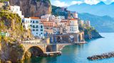 Die Amalfiküste in Italien.