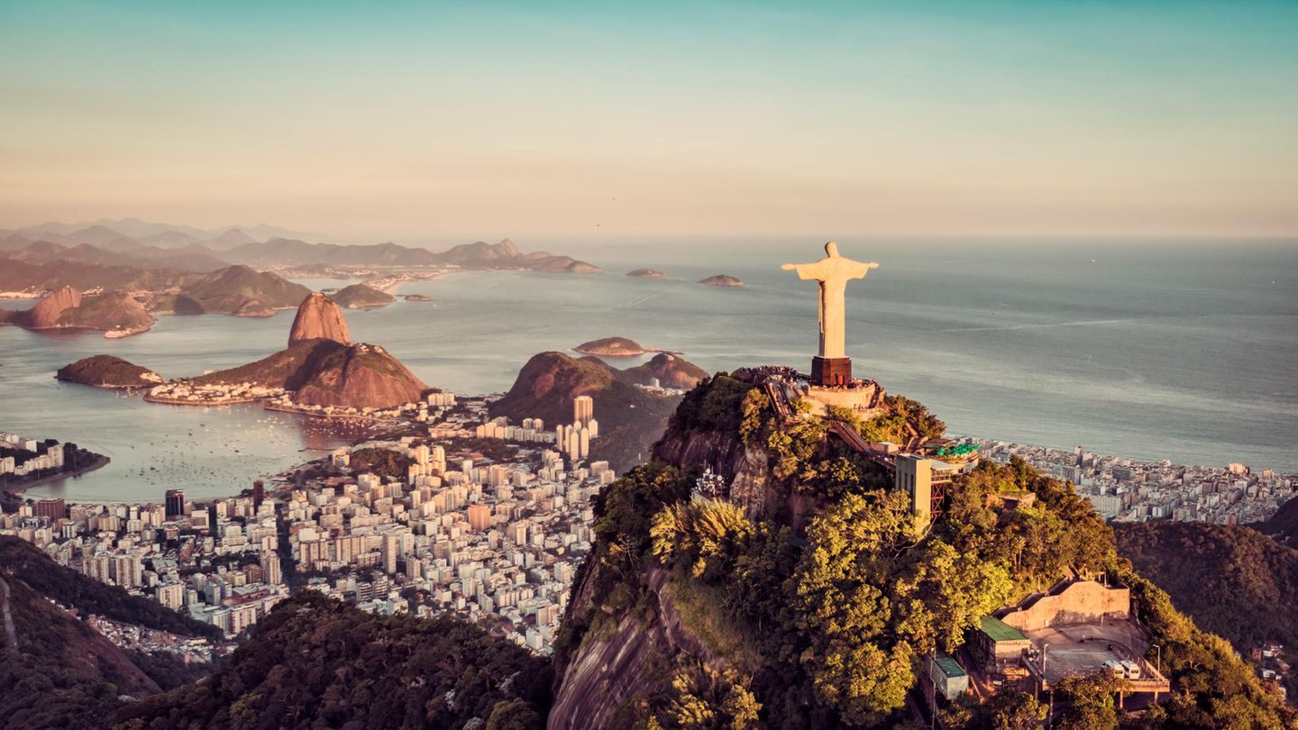 Die Skyline von Rio de Janeiro.