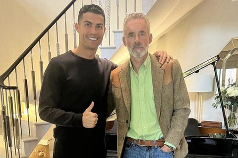 Cristiano Ronaldo (l.) und Jordan B. Peterson
