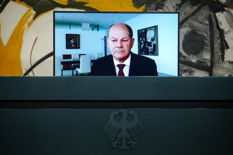 Bundeskanzler Olaf Scholz (SPD)
