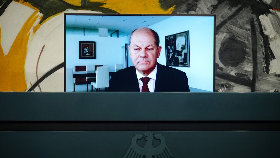 Bundeskanzler Olaf Scholz (SPD)